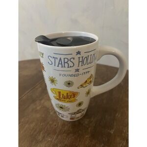 Gilmore Girls Icons Tall Ceramic Coffee Tea Mug 16 oz. with Travel Slider Lid